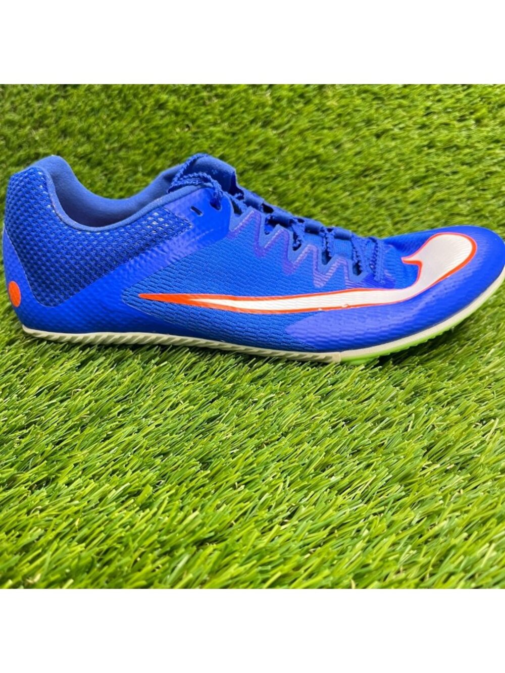 Nike Zoom Rival Sprint Mens Size 7.5 Blue Running Track & Field Spikes Shoes